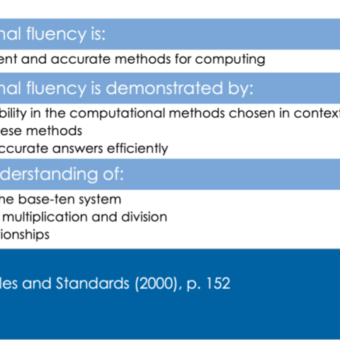 What is computational fluency?